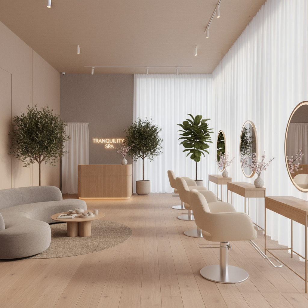 Modernes Beauty Studio Innenraum